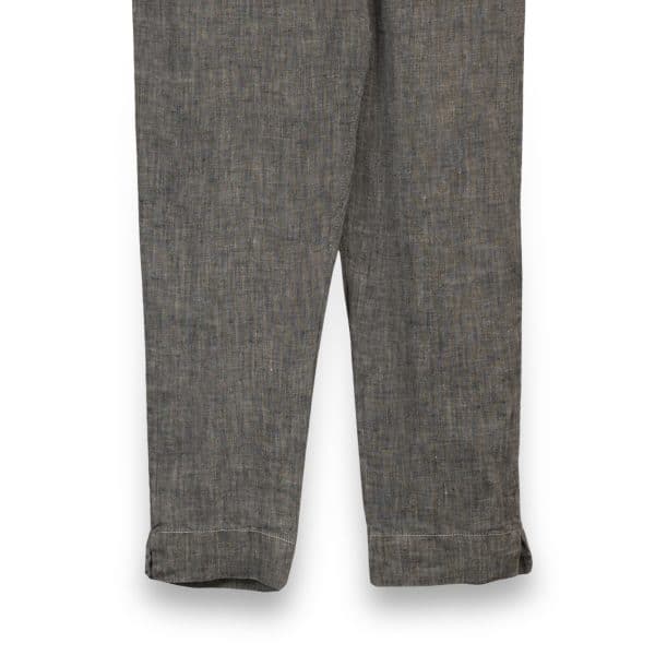 Grey Linen Pants | DIEGO ZORODDU