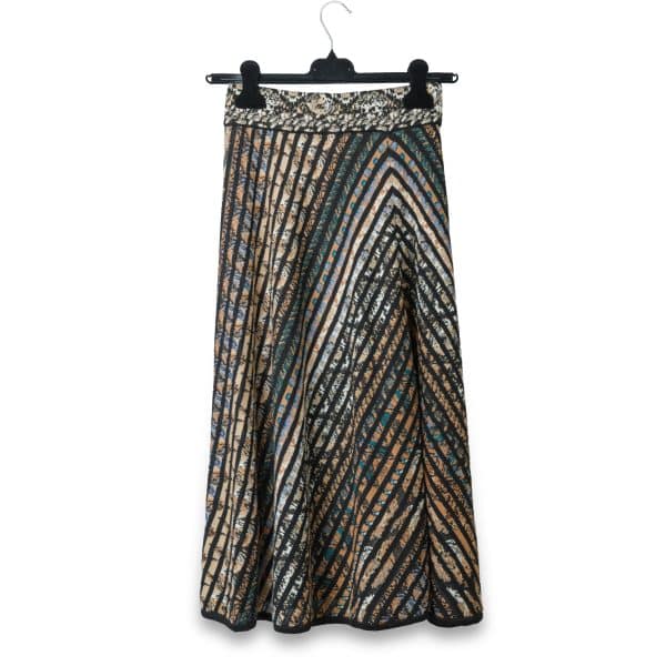 Jacquard Stripes Skirt | DIEGO ZORODDU