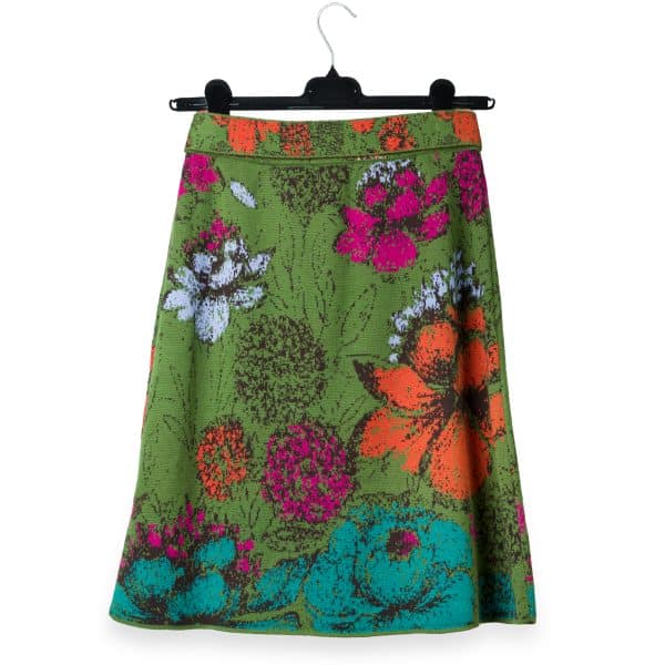 Jacquard Forest Green Skirt | DIEGO ZORODDU