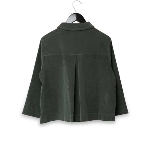 Flared Grey Green Jacket | DIEGO ZORODDU
