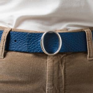 Reversible Oval Blue Belt | DIEGO ZORODDU