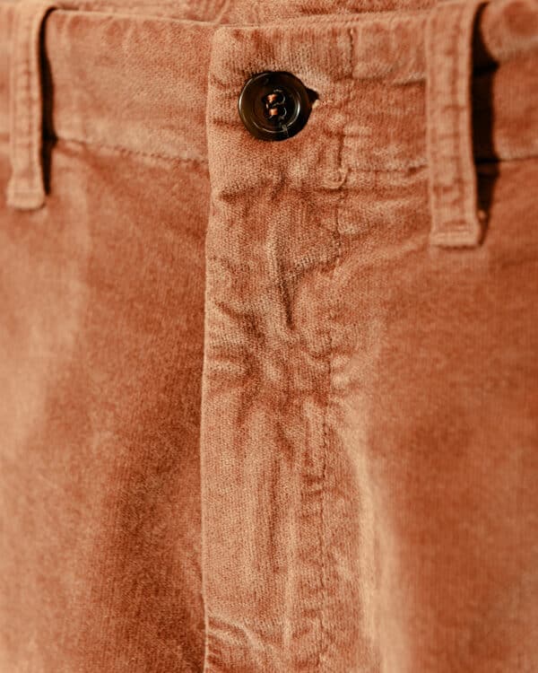 Pantaloni Velluto Terracotta | DIEGO ZORODDU