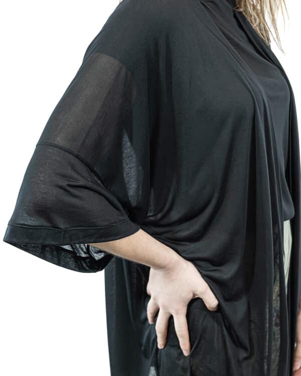 Kimono Modal Nero | DIEGO ZORODDU