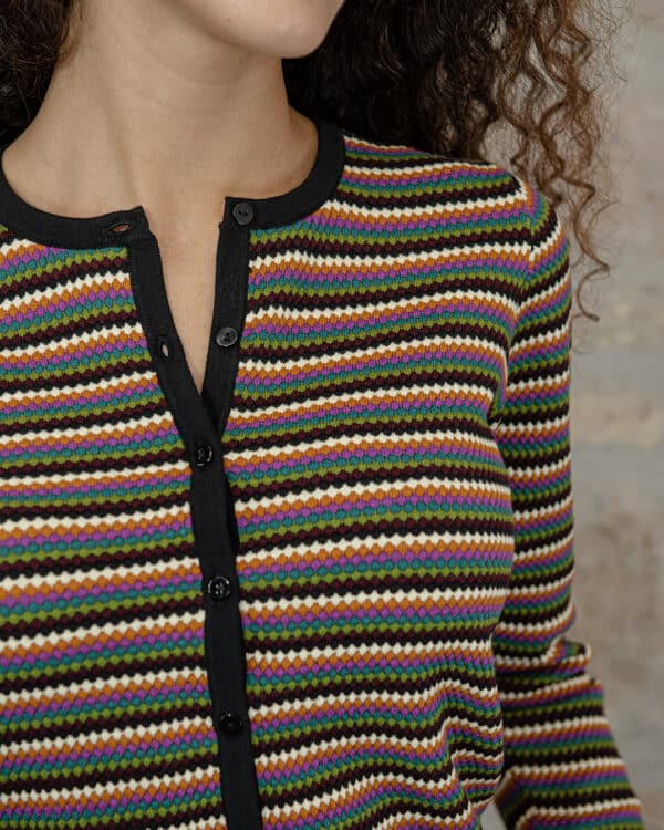 Cardigan RIso Multicolor | DIEGO ZORODDU